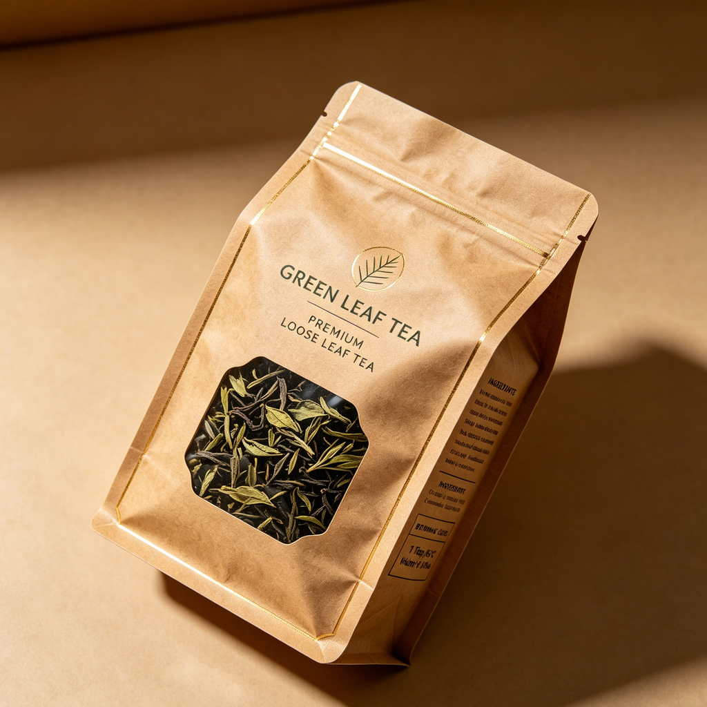 Eight sided sealed zipper tea bag