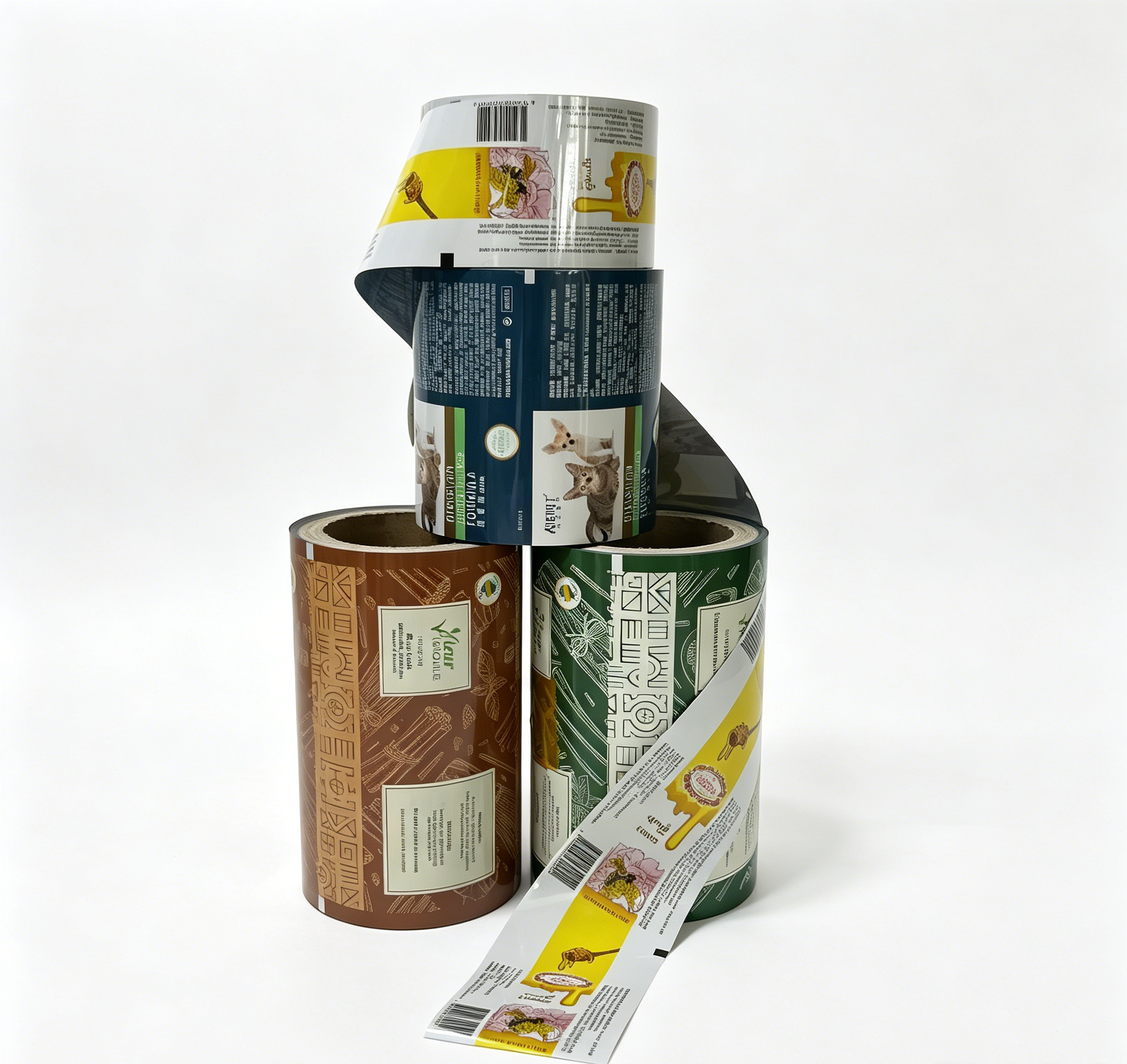 Custom Printed Rollstock Film for Food Packaging